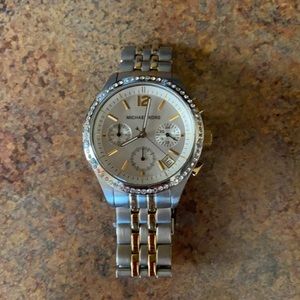 Michael Kors silver and gold watch